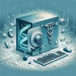 "Open-source password manager interface showcasing secure password storage features and user-friendly design in a digital security context."